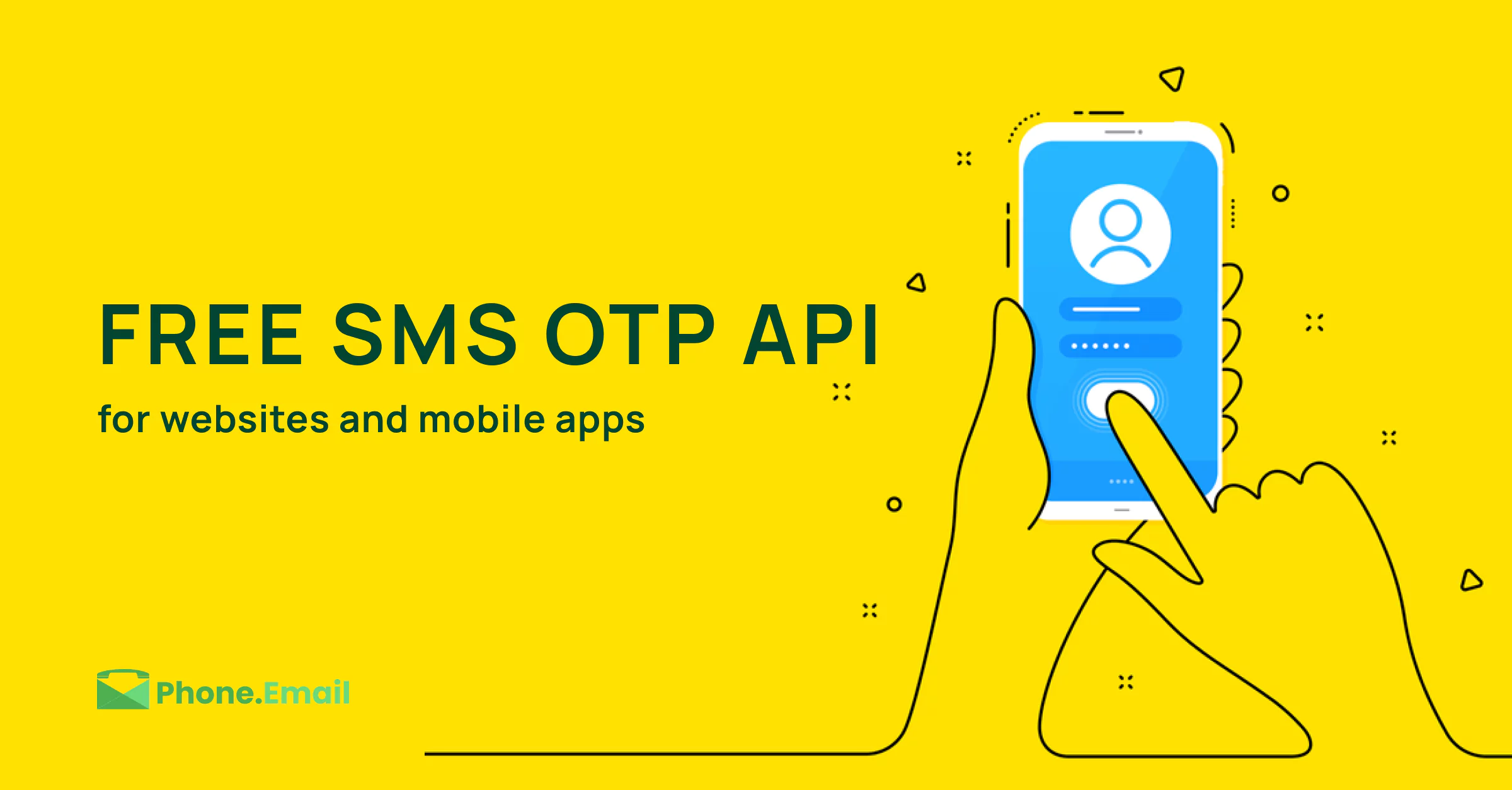 SMS OTP API for NodeJS, node js otp sms, node js send otp, send OTP to mobile in node js, OTP API Node JS, Phone.Email, Sign in with phone, NodeJS authentication
